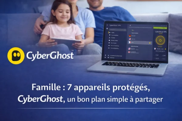 Family: 7 protected devices, CyberGhost, a good, easy plan to share