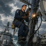 "We found ourselves in the open sea, about ten meters above the water, soldering antennas" : how the extreme forges the cybermilitary
