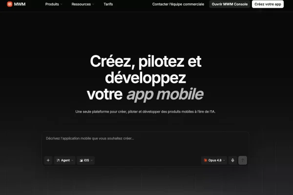 We created a mobile application in 10 minutes with MWM AI